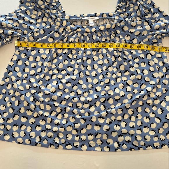 POPSUGAR Knit Squareneck Peasant Top XXL - Picture 8 of 11